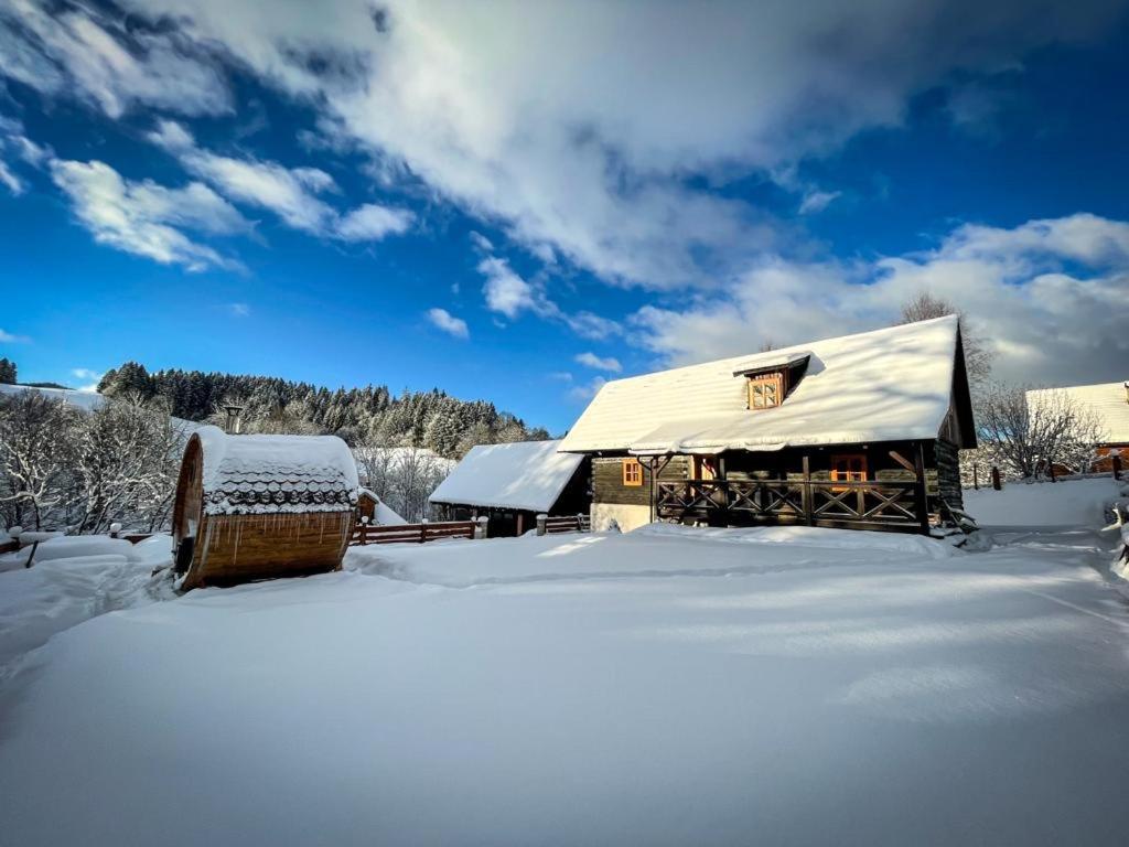 Traditional Deer Cabin With Sauna Dolny Kubin Zewnętrze zdjęcie